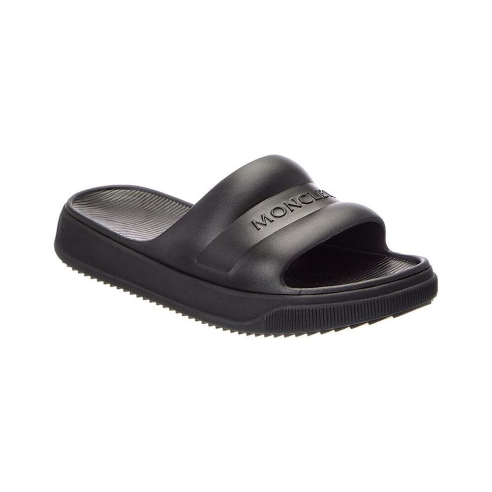 Moncler Altive Rubber Slide, Black